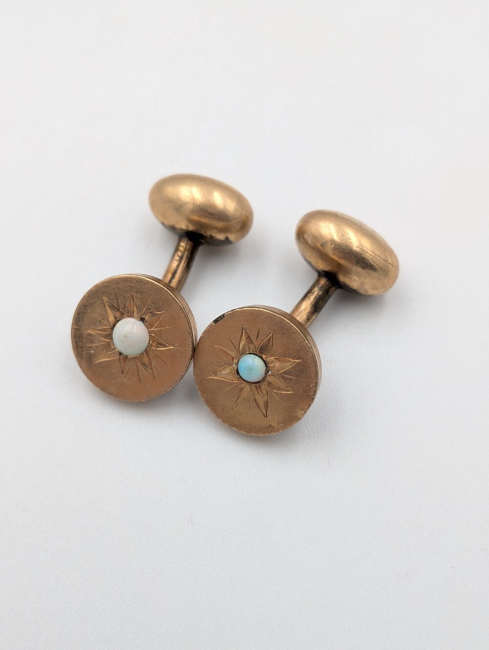 Antique opal gold filled Victorian cufflinks